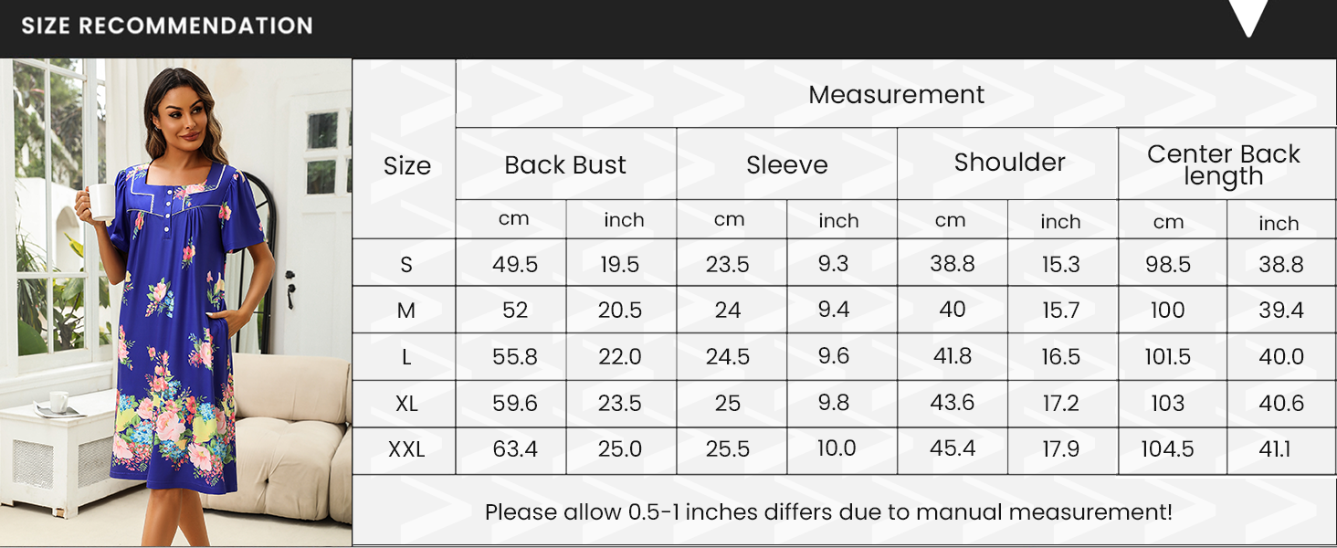 Women Short Sleeve House Dress