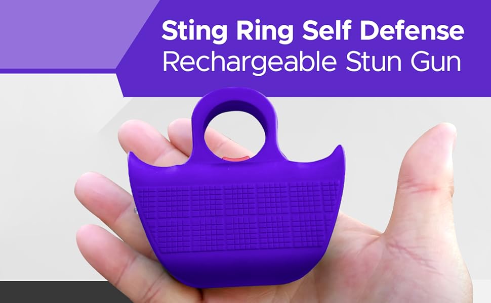 Sting Ring Self Defense Rechargable Stun Gun