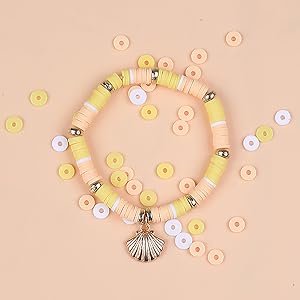perline piatte rotondo colorate decorative per fai da te braccialetti collana bambini adulti 