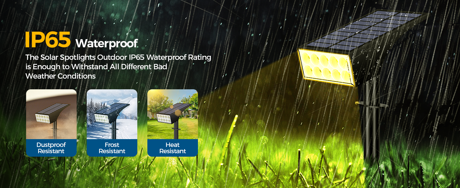 Solar spot lights outdoor waterproof