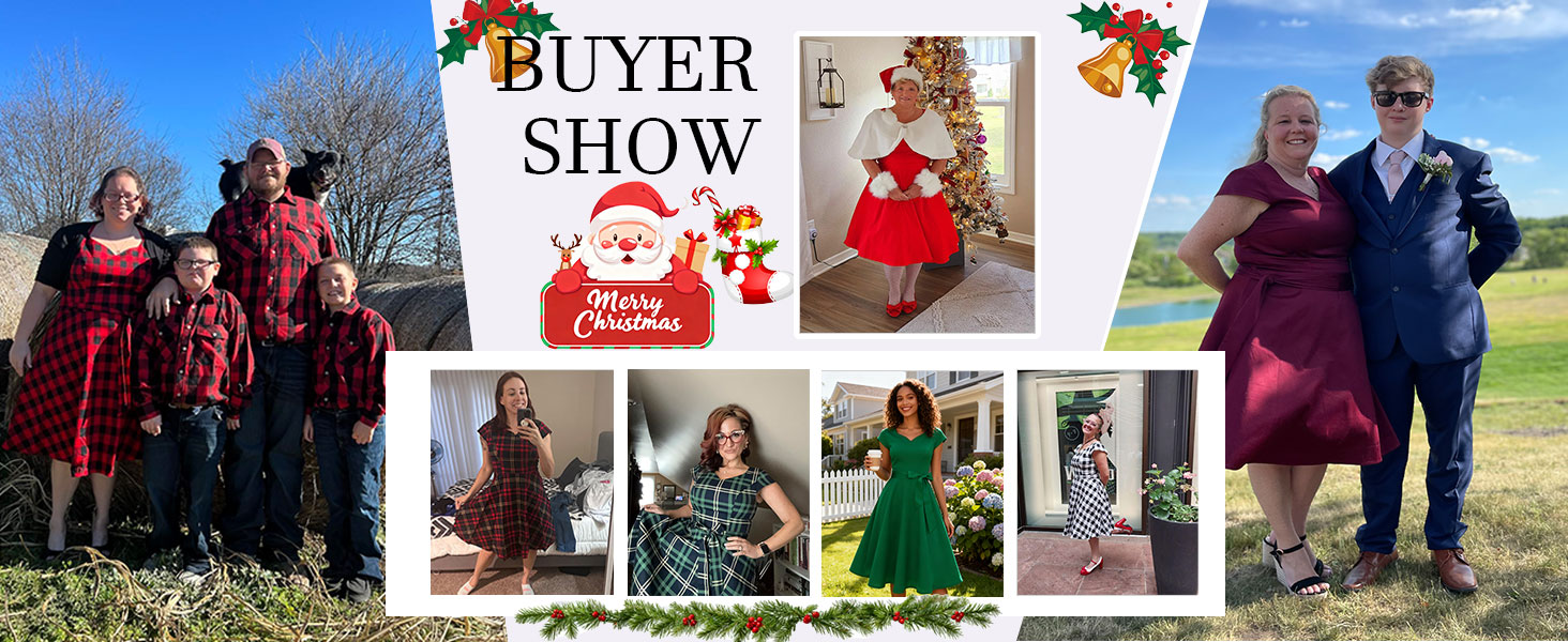 Christmas party dresses red dress for women green dress Christmas christmas dresses for gift