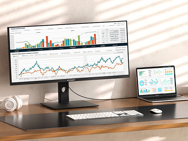widescreen monitor vertical pc desktop usb c monitor for laptop