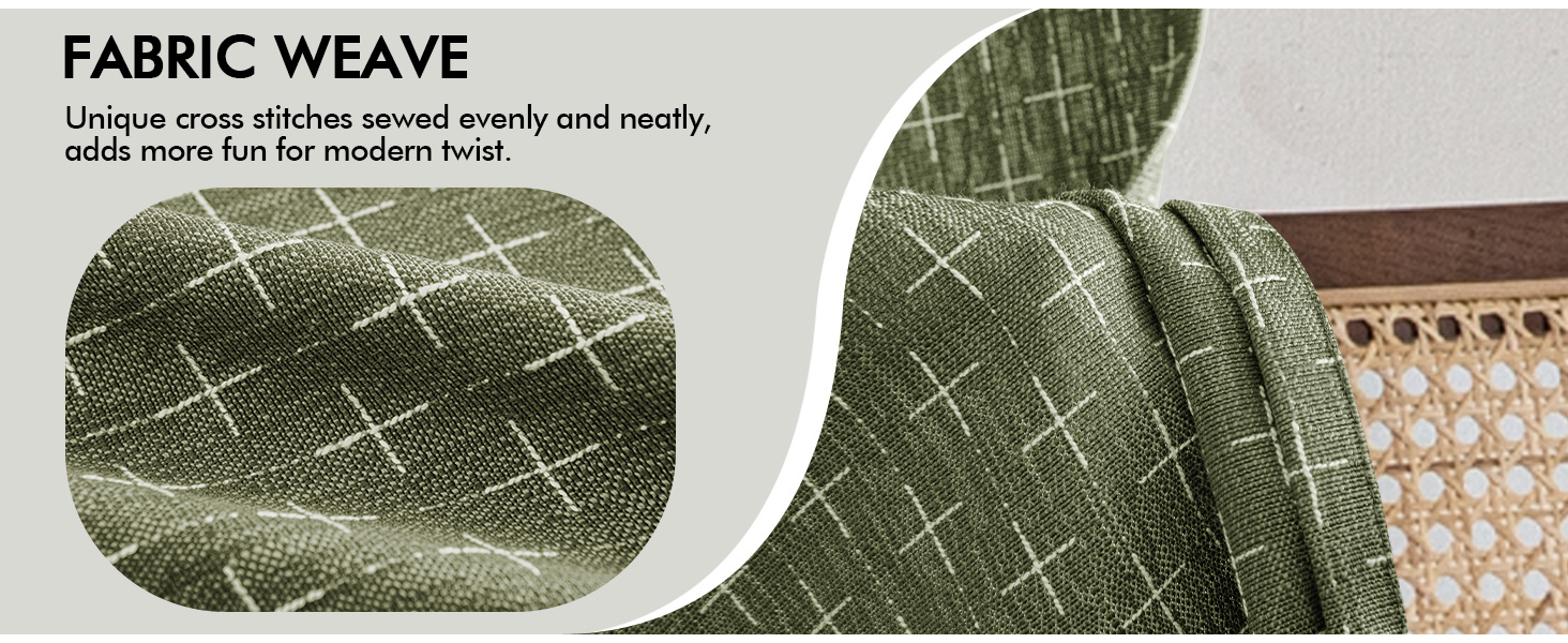 Geometric Decorative Light Blocking Curtains