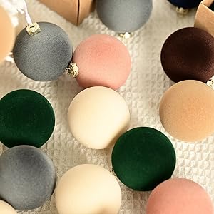 velvet christmas ornaments balls