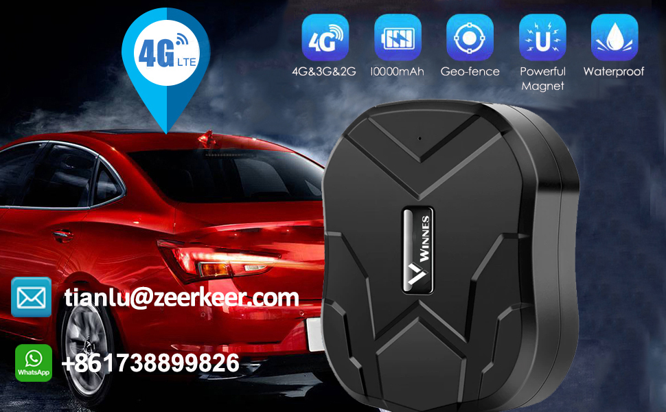 4G LTE GPS Tracker, Zeerkeer Real Time Tracking Anti Theft Tracker