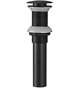 BWE Black Vessel Sink Drain Fits Standard Bathroom Sink Hole 1-1/2
