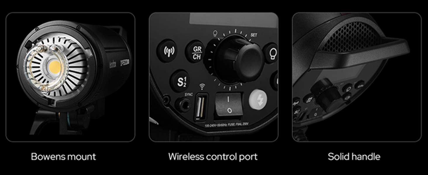GN106 5600±200 Strobe Lighting Built-in 2.4G Wireless X System Bowens Mount Photography Flashes