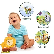 Jungle baby books toys soft cloth books crinkle soft toys teether for babies toddler toys boys girls