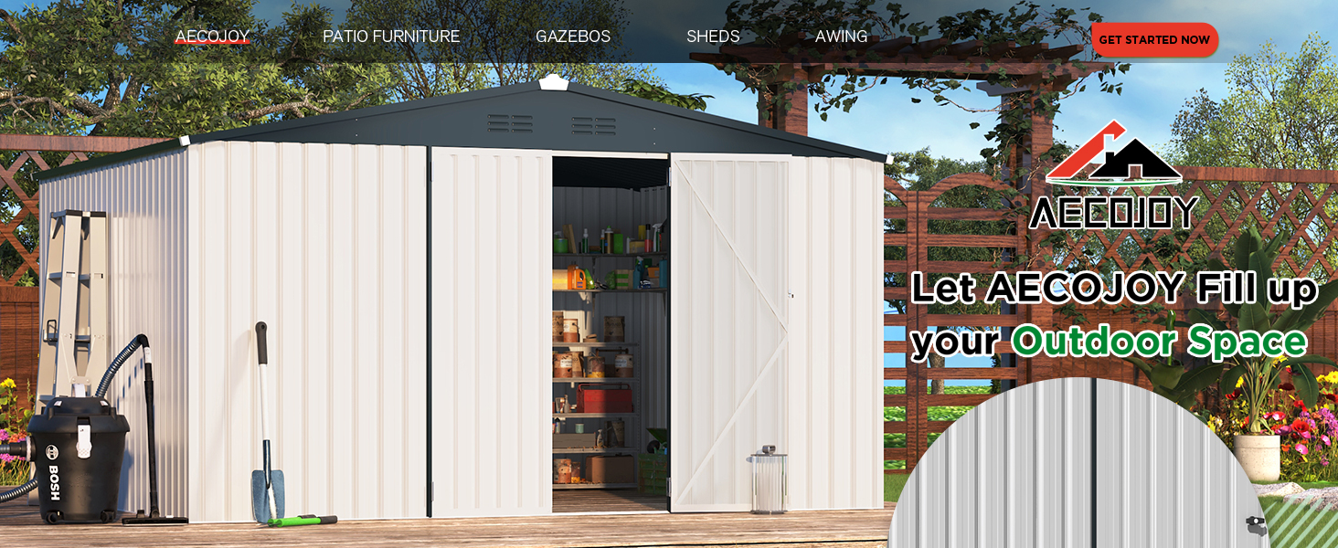 AECOJOY 12x10 Shed
