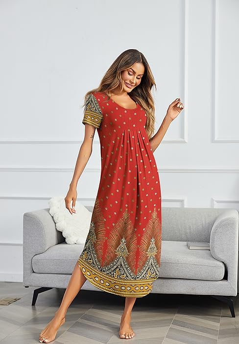 pleated nightgown