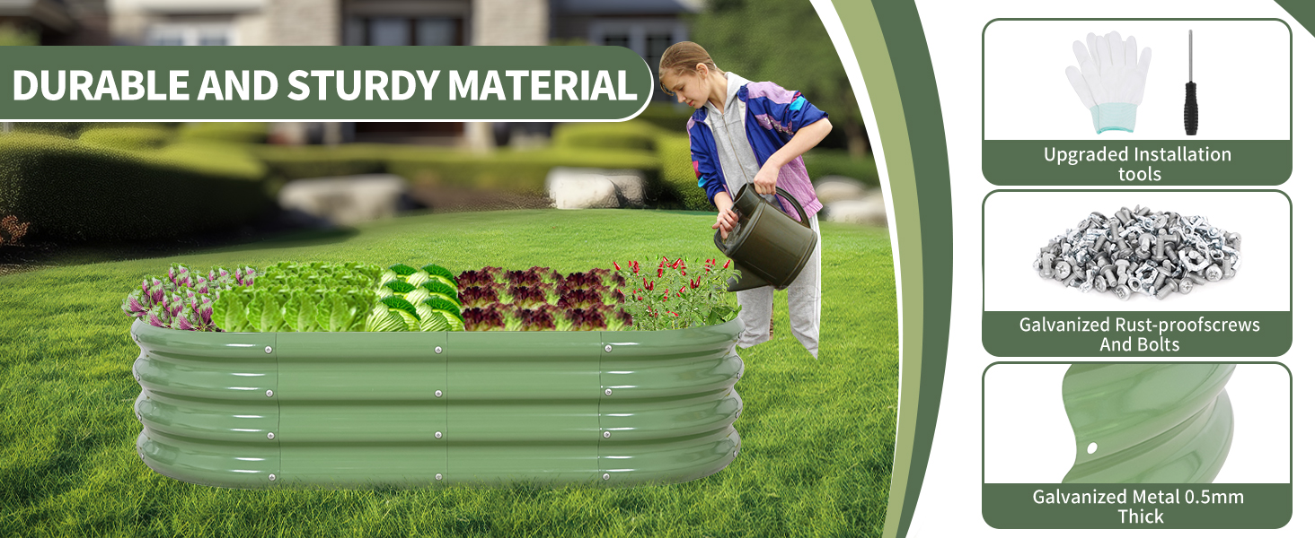 galvanized garden bed