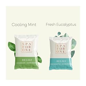 Cooling Mint, Fresh Eucalyptus Shower Bombs