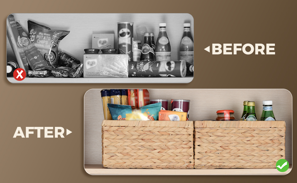 Multi-Purpose Organization Use organizer baskets shelves desktops cabinets papers toys accessories