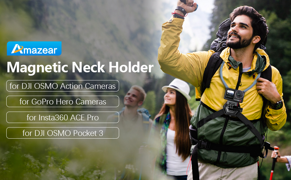 gopro hero 2 3 4 5 6 7 8 9 10 11 12 13 mini pro dji osmo action pocket akaso neck holder accessories