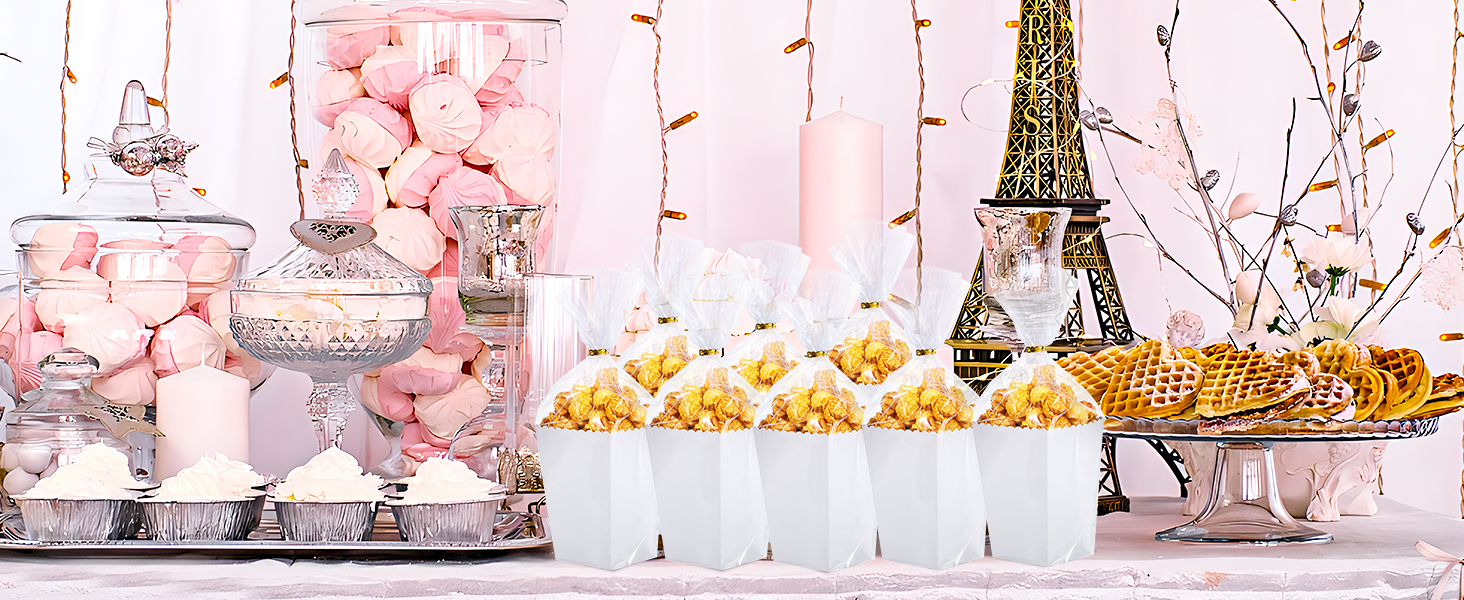 120 Pcs Small Popcorn Boxes, 2.2 x 4.2 x 3 Inch Mini Paper