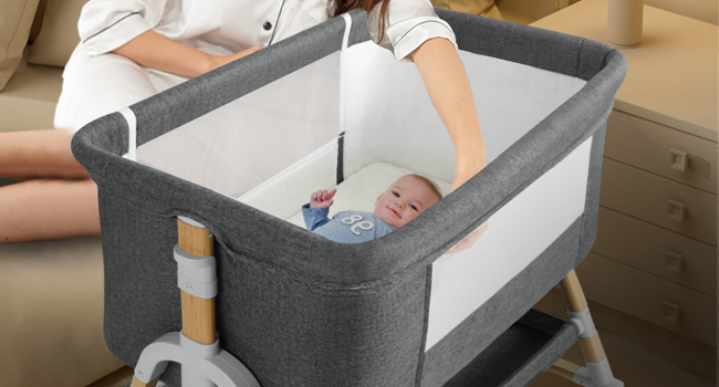 bassinet grey
