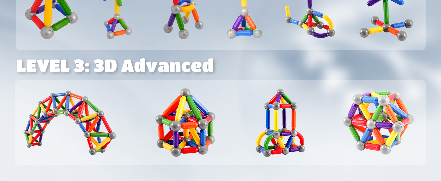 Bmag 38 PCS Balls and Rods Set, Building