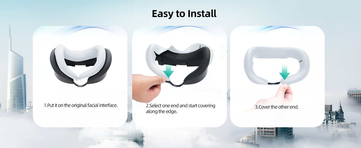 meta quest 3 silicone face cover
