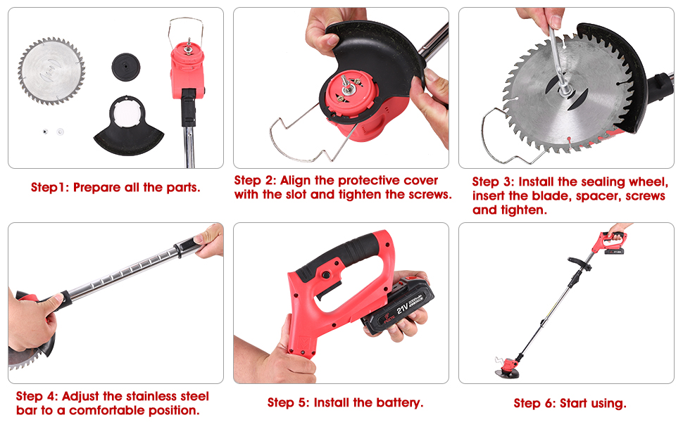 Weed Wacker,Electric Weed Eater,Wheeled Lawn Edger,3in1