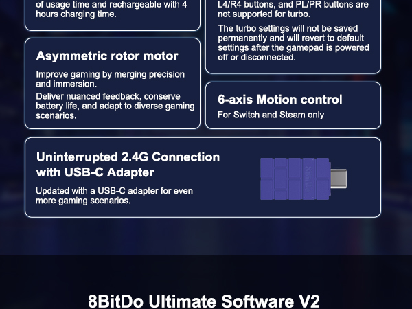 8BitDo Pro 3 Bluetooth Controller for Switch/Switch 2, TMR Joysticks,Hall/Tactile Triggers