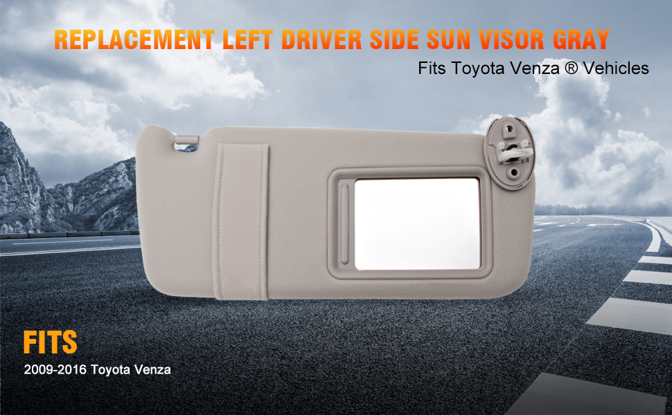 AUDOPARTION Left Driver & Right Passenger Side Sun Visor