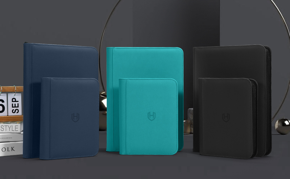 Card Binder 9 Pocket with Zipper, 648 Pockets Trading Card