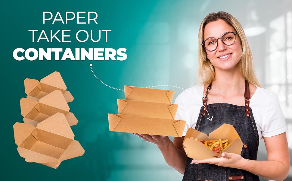 S.B.Happy Home Take Out Food Containers Microwaleable Kraft
