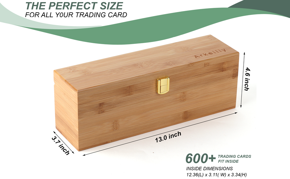 Arkeiliy 600+ Trading Card Deck Box, Card Game Storage Box