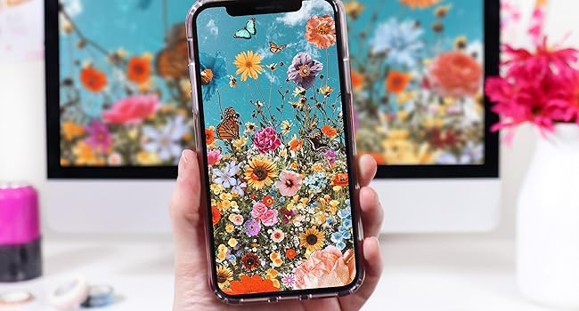 bloom Girly Phone & Desktop Wallpaper Background Wildflowers