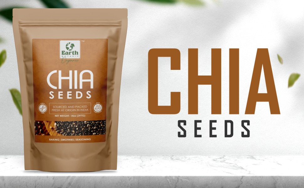 Earth BOTANIC Organic PlantBased Chia Seeds Omegas 3