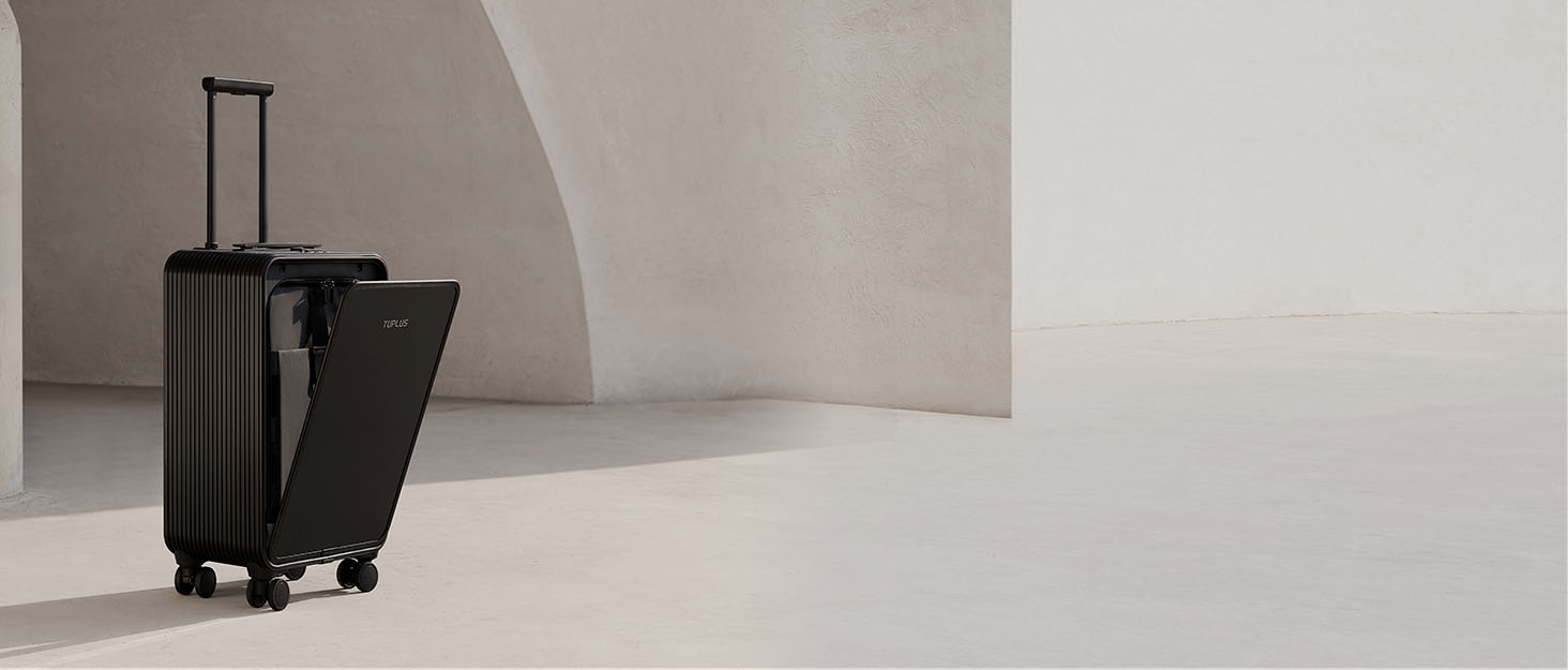 TUPLUS BALANCE Hardside Luggage with Double Spinner Wheels, USB Charging Port, Carry-On 20-Inch, Quiet, TSA Lock Suitcase 22 background