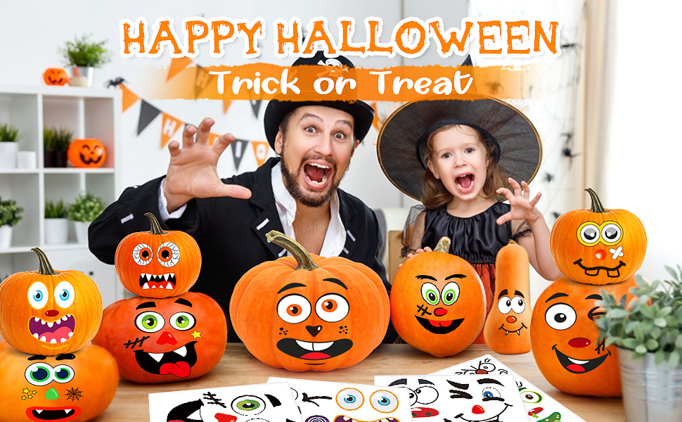 pumpkin decoration sticker