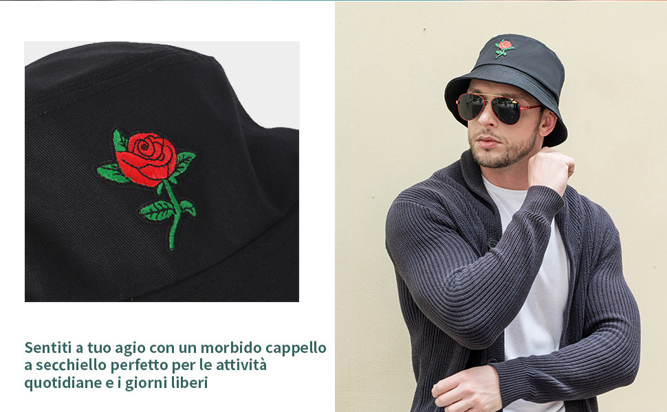 Cappello da pescatore da uomo
