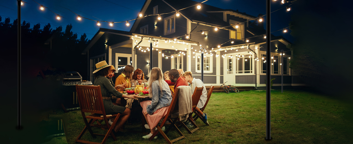 String Light Poles