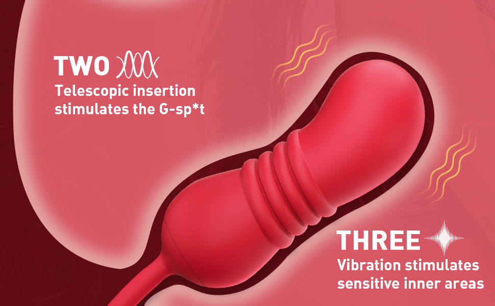 Unique Rose Design Tongue Licking Vibrator