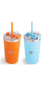 PopYum Insulated Kids Cup with Straw