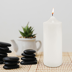 Gift for Spa, Aromatherapy, Weddings, Tealights, Votive Candle Gardens, ivory pillar candle set