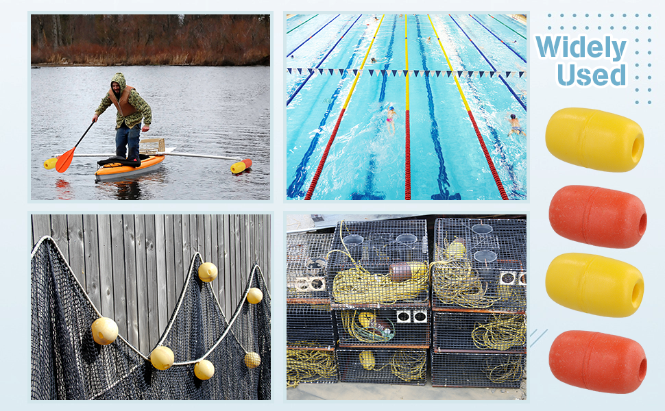 4 PCS Deep Water Floats, Crab Trap Floats, 4.3” x 2.8