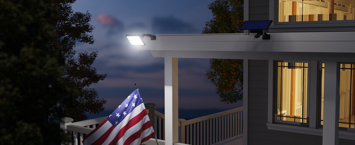 1000 Lumens 48 LED Solar Lights Outdoor IP65 Waterproof JACKYLED Solar