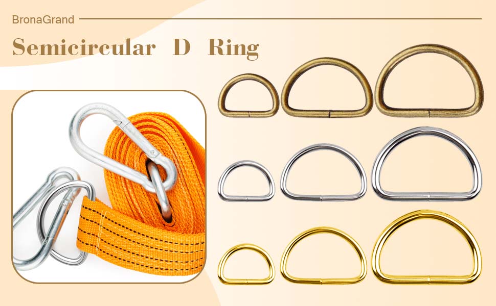 Multi-Purpose Metal D Ring