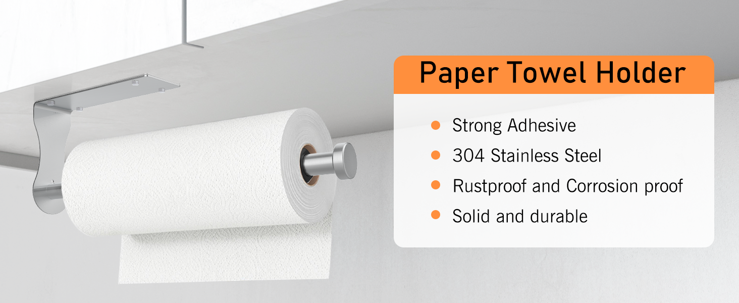SetSail Paper Towel Holder, Single Hand Operable Paper