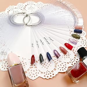 transparent Acrylic sector fan boards for Nail Gel Polish Practice for Starter