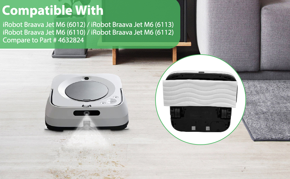 KozzHogar 14 Pack M6 Disposable Wet Mopping Pads for