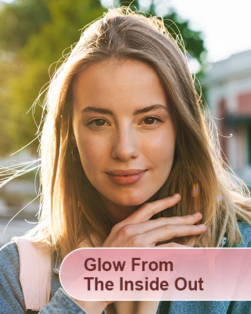 Collagen gummies, glow from the inside out
