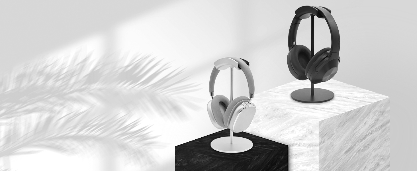 Srhythm Headphone Stand,Metal Headset Holder for SpaceSaving and