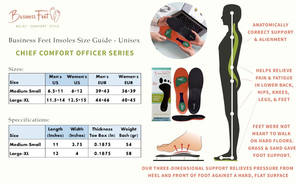 Business Feet A Plus Section Chief Comfort Officer