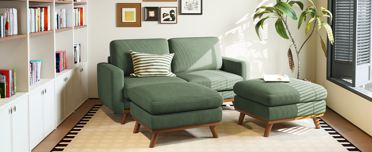 couch with ottoman