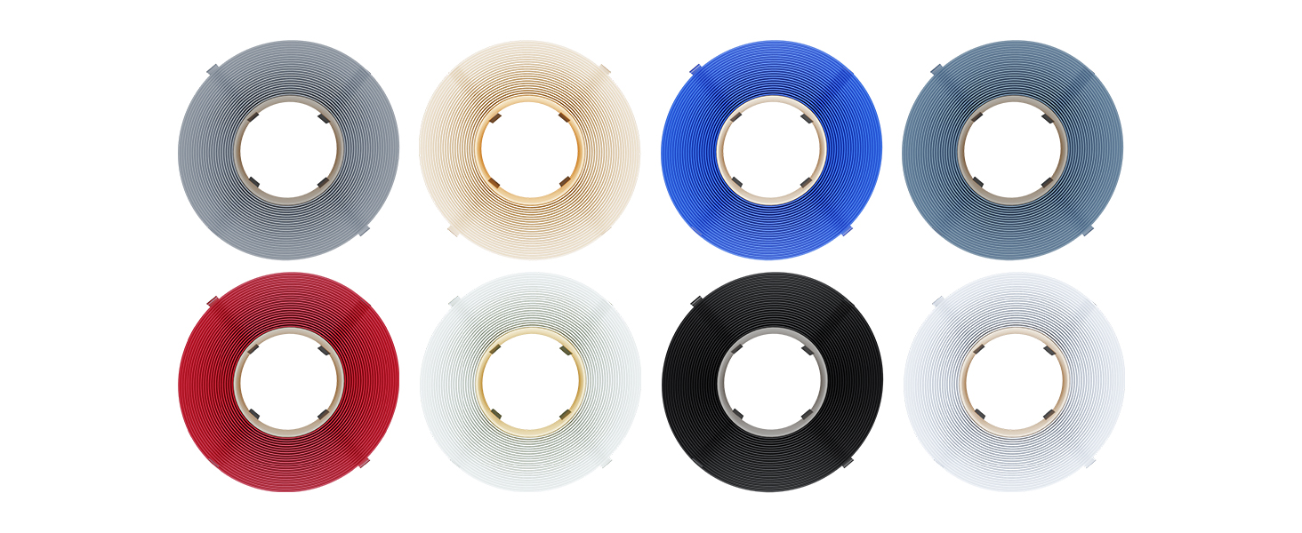 eSUN PLA Basic Refilament 1.75mm, 3D Printer Refill High Speed PLA for Fast Printing, 1KG per Roll, 4 Rolls Spoolless 3D Printing Filament for High Speed 3D Printers, White 13 PLA Basic Refill