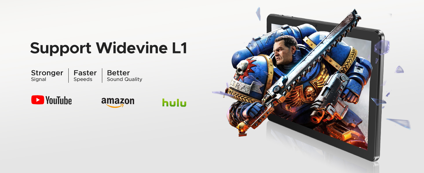 tablet support widevine l1