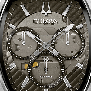 【新品】BULOVA Curv 96A257 Herrenchronograph Bulova Mens Curv 96A257 Quartz Chronograph Stainless Steel